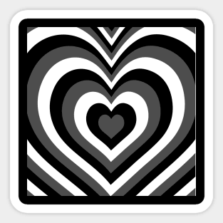 grey heartloop Sticker